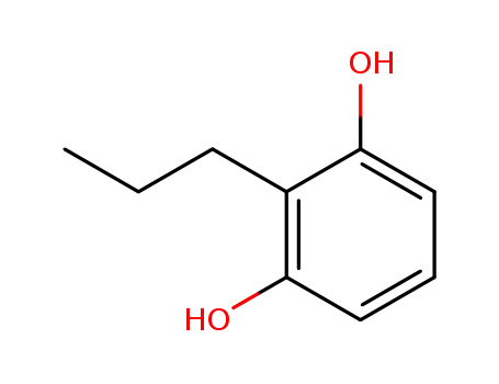 Molecular Structure of 13331-19-6 (2-Propylbenzene-1,3-diol)