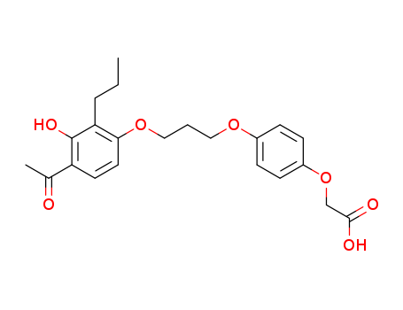 Aceticacid, 2-[4-[3-(4-acetyl-3-hydroxy-2-propylphenoxy)propoxy]phenoxy]- 79558-09-1