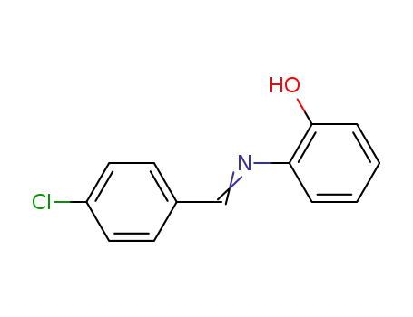 Molecular Structure of 5348-11-8 (2-(4-CHLOROBENZYLIDENEAMINO)PHENOL)