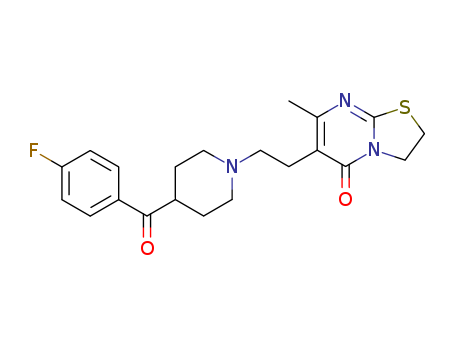 5H-Thiazolo[3,2-a]pyrimidin-5-one,6-[2-[4-(4-fluorobenzoyl)-1-piperidinyl]ethyl]-2,3-dihydro-7-methyl-