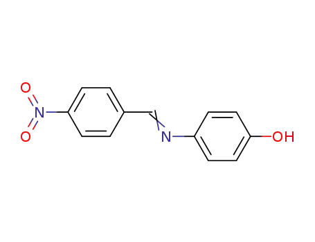 Molecular Structure of 3230-42-0 (4-{[(E)-(4-nitrophenyl)methylidene]amino}phenol)