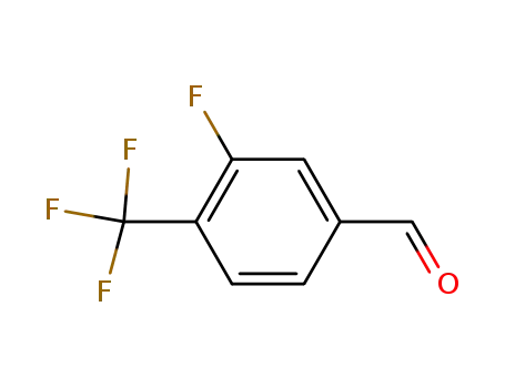 Molecular Structure of 204339-72-0 (3-Fluoro-4-(trifluoromethyl)benzaldehyde)