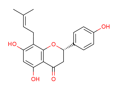 (S)-5,7-Dihydroxy-2-(4-hydroxyphenyl)-8-(3-methylbut-2-en-1-yl)chroman-4-one
