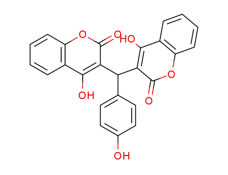 2H-1-Benzopyran-2-one,
3,3'-[(4-hydroxyphenyl)methylene]bis[4-hydroxy-