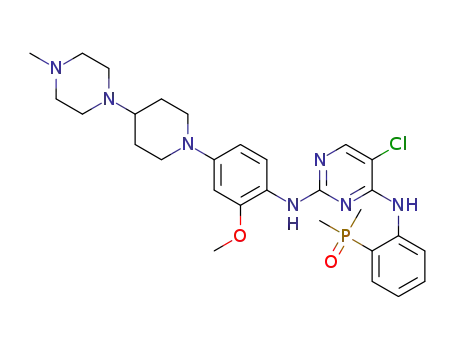 5-chloro-N<sup>4</sup>-[2-(dimethylphosphonyl)phenyl]-N<sup>2</sup>-{2-methoxy-4-[4-(4-methylpiperazin-1-yl)piperidin-1-yl]phenyl}pyrimidine-2,4-diamine