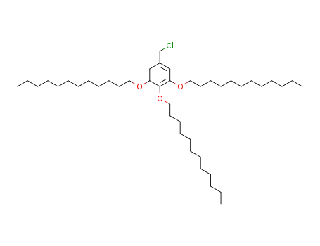 Molecular Structure of 162709-84-4 (3,4,5-Tridodecyloxy benzyl chloride)
