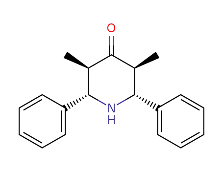 Molecular Structure of 5707-11-9 (3,5-Dimethyl-2,6-diphenylpiperidin-4-one)