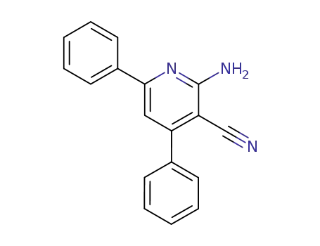 Molecular Structure of 4604-06-2 (3-Pyridinecarbonitrile, 2-amino-4,6-diphenyl-)