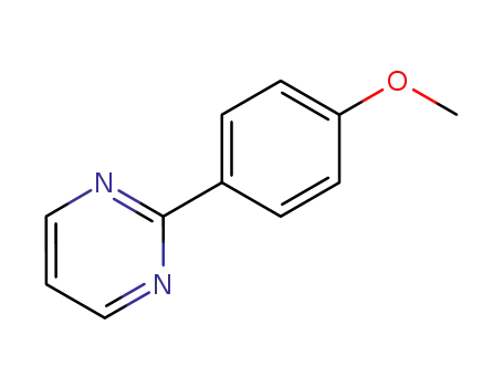 Molecular Structure of 69491-44-7 (Pyrimidine, 2-(4-methoxyphenyl)-)