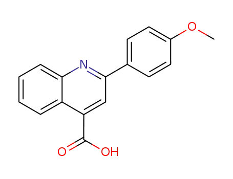Molecular Structure of 4364-02-7 (2-(4-METHOXY-PHENYL)-QUINOLINE-4-CARBOXYLIC ACID)