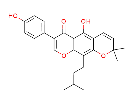 Molecular Structure of 4449-55-2 (warangalone)