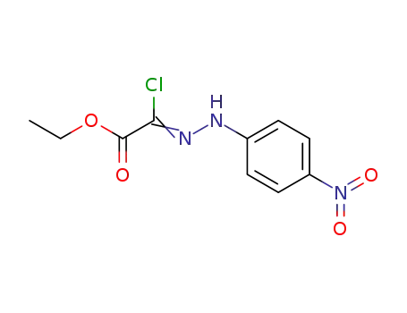 Molecular Structure of 27143-13-1 (ETHYL (2E)-CHLORO[(4-NITROPHENYL)HYDRAZONO]ACETATE)