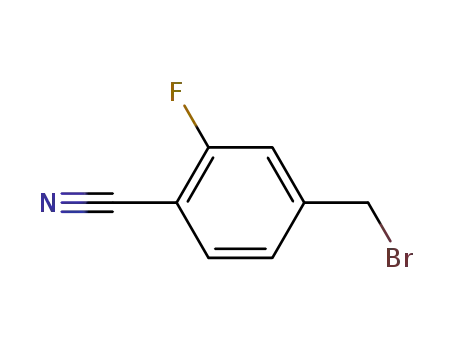Molecular Structure of 222978-03-2 (4-(BROMOMETHYL)-2-FLUOROBENZONITRILE)