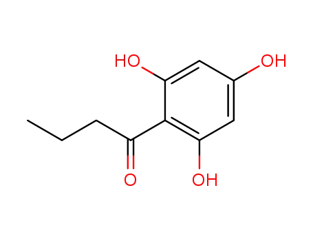 Molecular Structure of 2437-62-9 (1-(2,4,6-trihydroxyphenyl)butan-1-one)