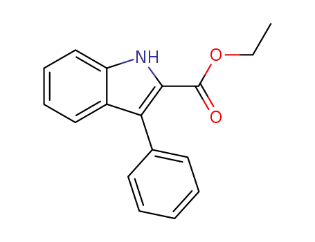 Molecular Structure of 37129-23-0 (ETHYL 3-PHENYL-1H-INDOLE-2-CARBOXYLATE)