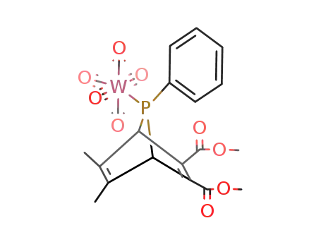 syn-[5,6-dimethyl-2,3-bis(methoxycarbonyl)-7-phenyl-7-phosphanorbornadiene]pentacarbonyltungsten
