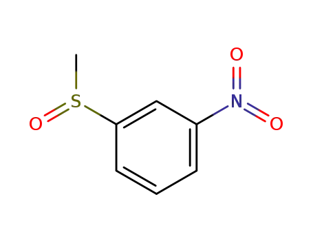 Molecular Structure of 3272-42-2 (1-(methylsulfinyl)-3-nitrobenzene)