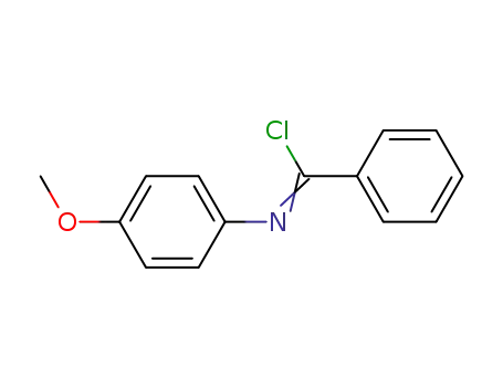 Molecular Structure of 34918-74-6 (Benzenecarboximidoyl chloride, N-(4-methoxyphenyl)-)