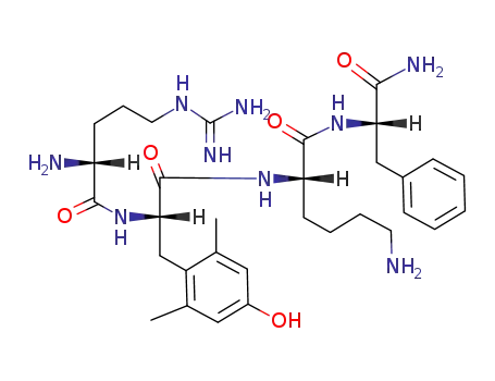 Molecular Structure of 736992-21-5 (L-Phenylalaninamide, D-arginyl-2,6-dimethyl-L-tyrosyl-L-lysyl-)