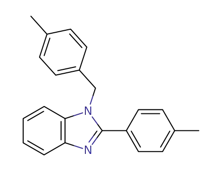 Molecular Structure of 2620-79-3 (1H-Benzimidazole, 2-(4-methylphenyl)-1-[(4-methylphenyl)methyl]-)