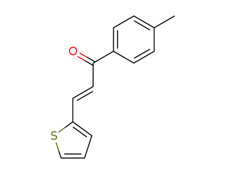 Molecular Structure of 6028-89-3 (3-(2-THIENYL)-1-(P-TOLYL)-PROP-2-EN-1-ONE)