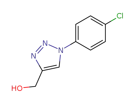 Molecular Structure of 133902-66-6 ([1-(4-Chlorophenyl)-1H-1,2,3-triazol-4-yl]methanol)