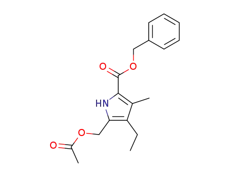 Benzyl 5-acetoxymethyl-4-ethyl-3-methyl-2-pyrrolecarboxylate