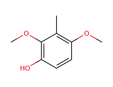 Molecular Structure of 19676-67-6 (Phenol, 2,4-dimethoxy-3-methyl-)