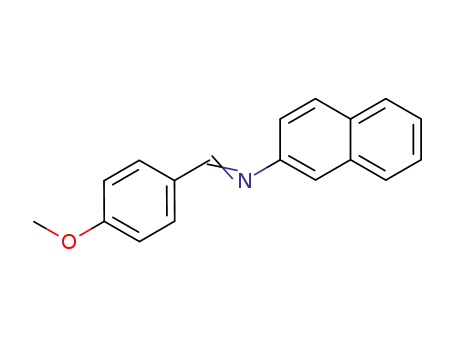 Molecular Structure of 21255-16-3 (2-Naphthalenamine, N-[(4-methoxyphenyl)methylene]-)