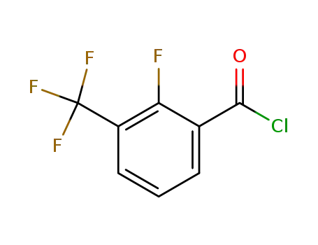 Molecular Structure of 208173-19-7 (2-FLUORO-3-(TRIFLUOROMETHYL)BENZOYL CHLORIDE)