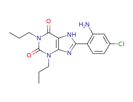 Molecular Structure of 85872-51-1 (1,3-DIPROPYL-8-(2-AMINO-4-CHLOROPHENYL)-XANTHINE)