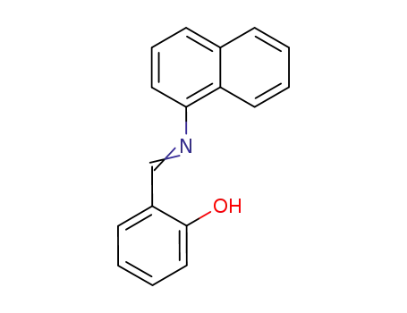 Molecular Structure of 13962-95-3 (Phenol, 2-[(1-naphthalenylimino)methyl]-)