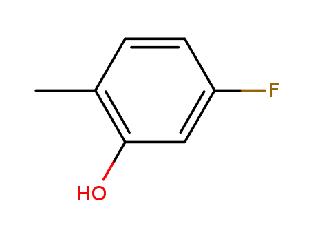 Molecular Structure of 452-85-7 (5-Fluoro-2-methylphenol)