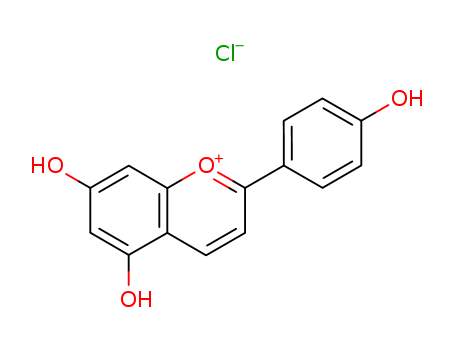 1-Benzopyrylium,5,7-dihydroxy-2-(4-hydroxyphenyl)-, chloride (1:1)