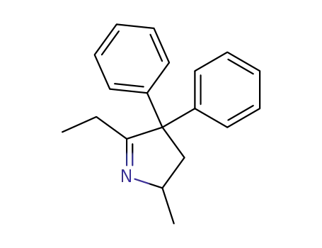 Molecular Structure of 30223-74-6 (2-ETHYL-5-METHYL-3,3-DIPHENYLPYRROLINE)