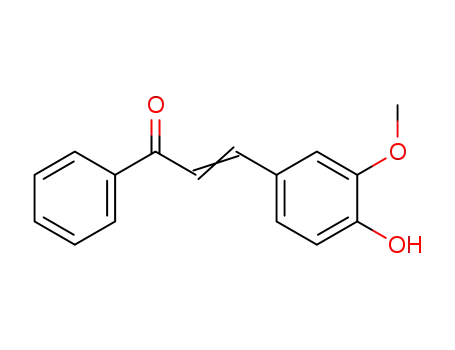 Molecular Structure of 89406-16-6 (3-(4-Hydroxy-3-methoxyphenyl)acrylophenone)
