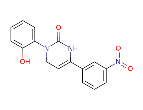 2(1H)-Pyrimidinone,3,6-dihydro-1-(2-hydroxyphenyl)-4-(3-nitrophenyl)-