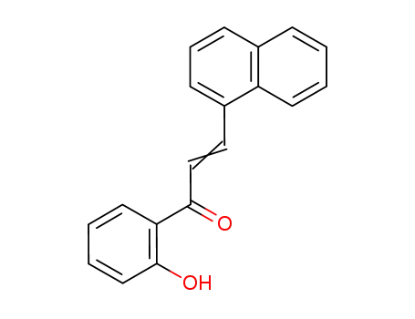 Molecular Structure of 80687-05-4 (2-Propen-1-one, 1-(2-hydroxyphenyl)-3-(1-naphthalenyl)-)