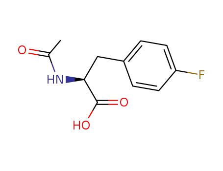 Molecular Structure of 330-81-4 (L-Phenylalanine, N-acetyl-4-fluoro-)