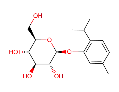 Molecular Structure of 20772-23-0 (THYMOL-B-D-GLUCOPYRANOSIDE)