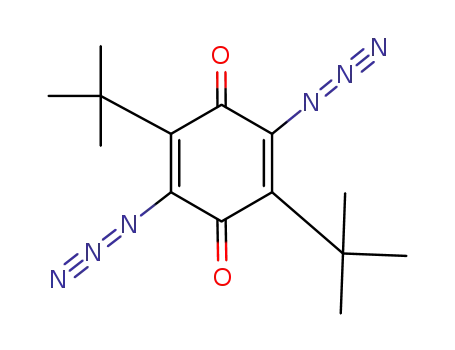 Molecular Structure of 29342-21-0 (2,5-Cyclohexadiene-1,4-dione,2,5-diazido-3,6-bis(1,1-dimethylethyl)-)