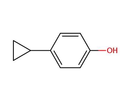 Molecular Structure of 10292-61-2 (4-CYCLOPROPYLPHENOL)