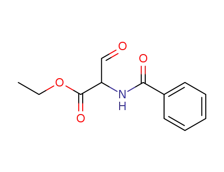 Molecular Structure of 80548-05-6 (Alanine, N-benzoyl-3-oxo-, ethyl ester)