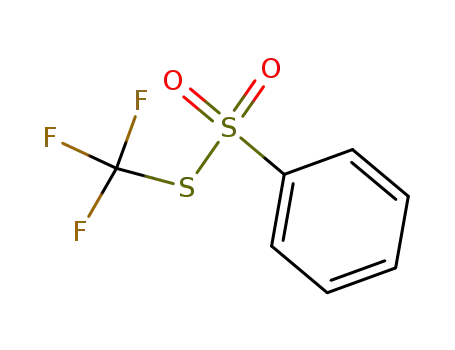 Molecular Structure of 15398-96-6 (S-(trifluoromethyl) benzenesulfonothioate)
