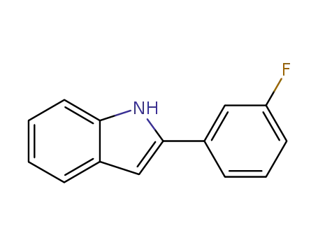 Molecular Structure of 124643-63-6 (2-(3-FLUOROPHENYL)-1H-INDOLE)