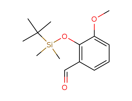 Molecular Structure of 126357-82-2 (Benzaldehyde, 2-[[(1,1-dimethylethyl)dimethylsilyl]oxy]-3-methoxy-)
