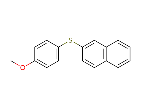 Molecular Structure of 51739-39-0 ((4-methoxyphenyl) (naphthalen-2-yl)sulfane)