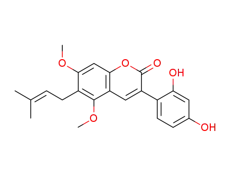 Molecular Structure of 66056-18-6 (Glucyrin)