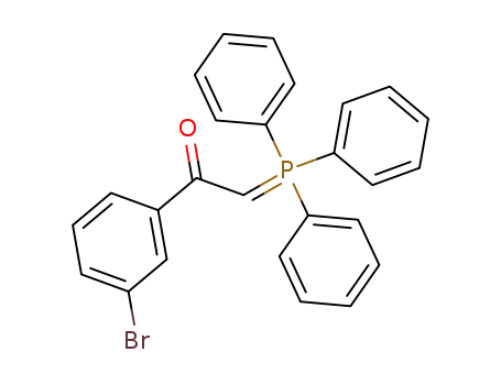 Molecular Structure of 61748-02-5 (Ethanone, 1-(3-bromophenyl)-2-(triphenylphosphoranylidene)-)