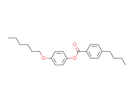 Molecular Structure of 38454-28-3 (4-N-BUTYLBENZOIC ACID 4'-N-HEXYLOXYPHENYL ESTER)
